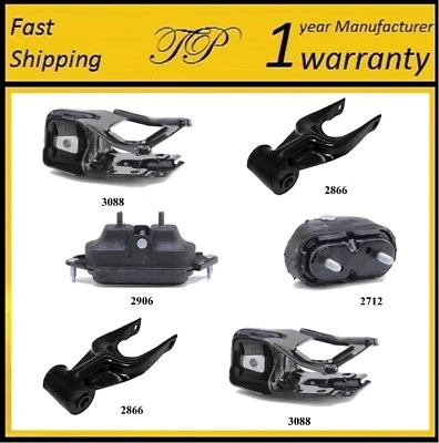 6 件装电机和变速器安装适用于 2006 - 2007 PONTIAC GRAND PRIX 3.8L;超级 — 第 1/4 张图片