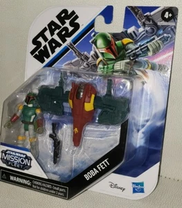 NEW! Star Wars MISSION Fleet Boba Fett Figure with jet pack FAST SHIPPING!!! - Picture 1 of 8