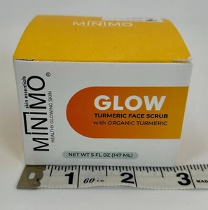 Minimo Glow Turmeric Face Scrub 5 oz Citrus Fragrance New - Picture 1 of 9