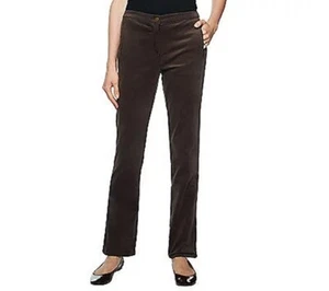 Pantalones de pana Liz Claiborne 18W Wine Jackie Fine Wale - Imagen 1 de 4