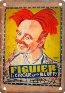 Póster Figuier Le Cirque Circus 12" x 9" reproducción letrero metálico ZH209 - Imagen 1 de 1