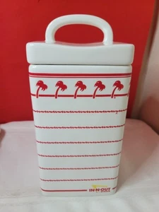 IN-N-OUT Burger Keramik großer Kanister mit Deckel TOP Zustand 10" hoch - Bild 1 von 5
