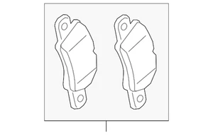 Genuine 2014-2019 Porsche 911 - 1 Set Of Brake Pads Front 991-351-947-04 - Picture 1 of 2