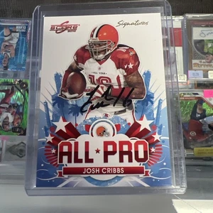 2010 Score #22 Josh Cribbs All Pro Signatures Auto #22 Gold 9/10 Browns SSP - Bild 1 von 2