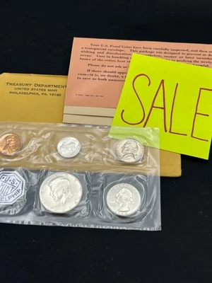 1964 Proof Sets, Silver Coins, US Mint, Lot Of 10, Original Envelopes, (JFKP-1) - Image 1 of 4