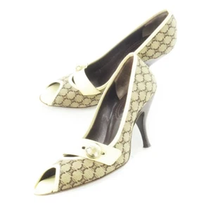 CELINE Pumps Women's Size 37 Brown - Picture 1 of 8