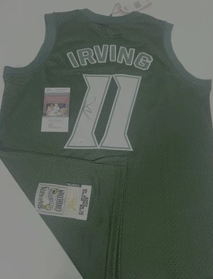 Kyrie Irving autographed ST Patrick’s  signed High school jersey - JSA COA! RARE - Image 1 of 4