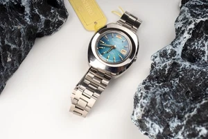 Seltene Orient 70er-80er Jahre Damen Automatik Uhr in NOS Zustand blaues Zifferblatt - Bild 1 von 6