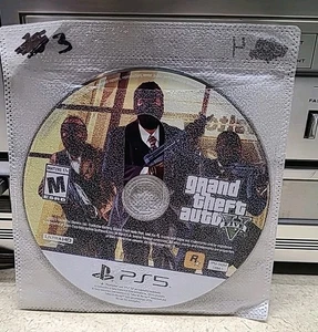 Grand Theft Auto V 5 GTA 5 Sony Playstation 5 PS5 DISCO SOLO SIN ESTUCHE PROBADO  - Imagen 1 de 3