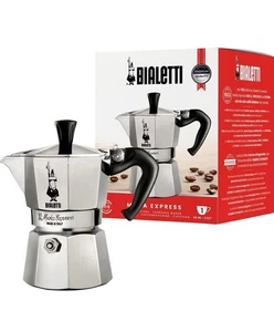 Bialetti - Moka Express Iconic Piano Cottura Espresso Italiano Caffettiera Moka 1 Tazza - Foto 1 di 5