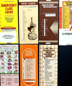 JUEGO DE 7 TARJETAS DE REFERENCIA RÁPIDA DESLIZANTES VINTAGE - Imagen 1 de 22