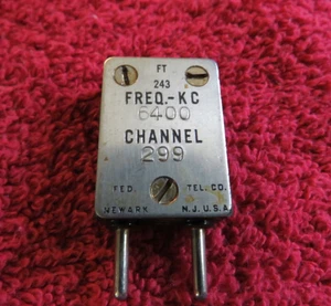 Radio amateur 6400 KC kHz FT-243 cristal TESTÉ - Photo 1/3