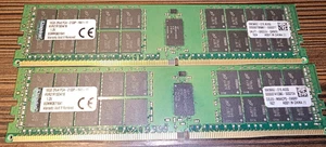 KINGSTON 16GB 2RX4 PC4-2133P-R (2133MHz) ECC - KVR21R15D4/16 two modules - Picture 1 of 1
