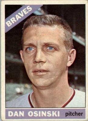1966 Topps #168 Dan Osinski - GOOD - Image 1 of 2
