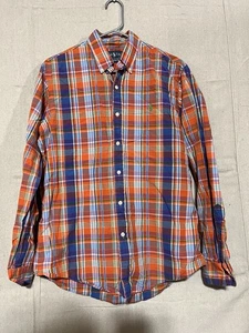 EUC Ralph Lauren Vintage Custom Fit mehrfarbig kariert Knopfleiste Hemd Medium - Bild 1 von 8