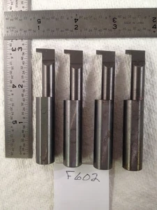 4 USED 1/2" SHANK CARBIDE RETAINING RINGS GROOVE SIZE   .093"  USA (F602) - Picture 1 of 3