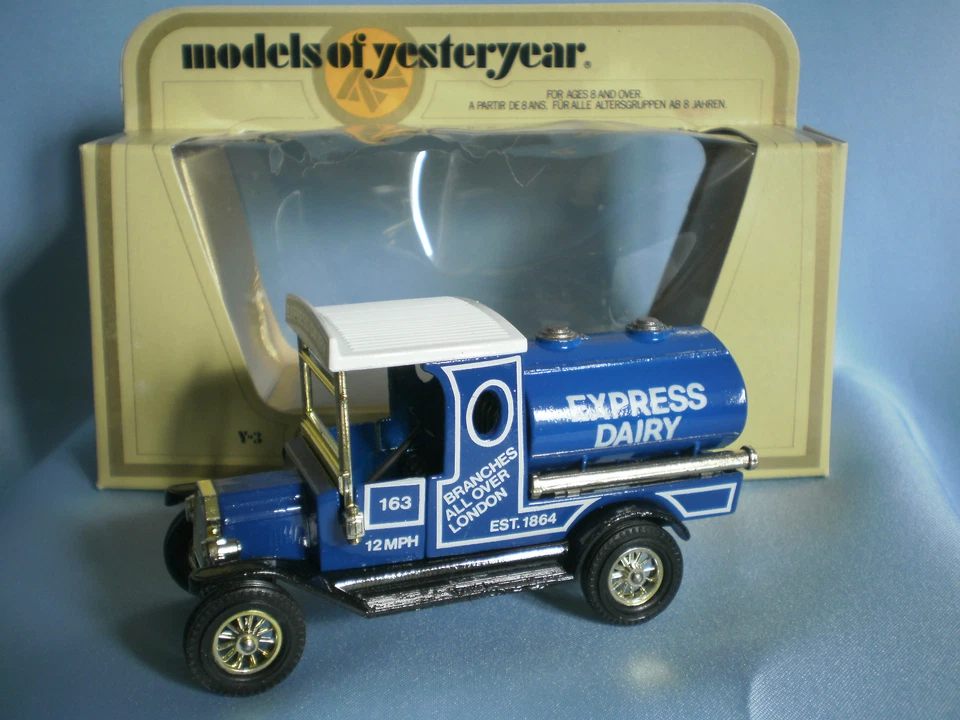 MATCHBOX MODELS OF YESTERYEAR Y-3 1912 FORD MODEL T EXPRESS DAIRY - Immagine 1 di 1