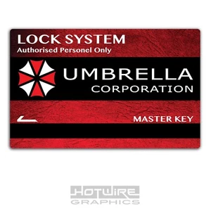 Plastic ID Card (TV & Video Game Prop) - RESIDENT EVIL Red Key Access Card PVC - Picture 1 of 2