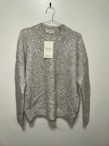 SEZANE LUDIVINE PULLOVER GRAU KINN SILBER GRÖSSE MEDIUM - Bild 1 von 5