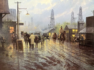 G. Harvey "Leaving The Oil Patch" LE impresión firmada a mano - EDICIÓN ESPECIAL Foto 1 de 4