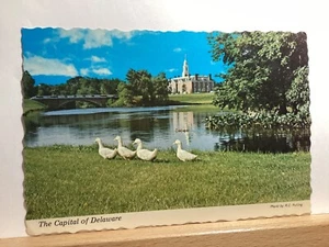 Capital of Delaware and Mirror Lake: Dover, DE - Vintage Postcard - Picture 1 of 3