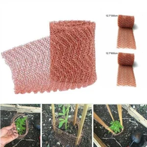3/6M Pure Copper Mesh Knitted Soffit Mesh Rat Rodent Slug & Snail Control Garden - Picture 1 of 13