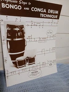 Progressive Steps to BONGO AND CONGA DRUM TECHNIQUE By Ted Reed - Picture 1 of 2