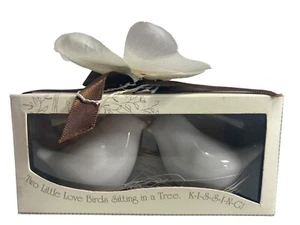 Kate Aspen LOVE BIRDS Paloma Paloma Salero y Pimentero Set Casa de Campo Nuevo - Imagen 1 de 5