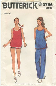Butterick 3756 Misses Vintage Umstands Oberteil Hose Shorts Muster ~ Gr. 10 ~ ungeschnitten - Bild 1 von 2