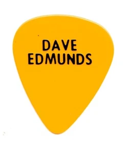 Vintage Rockpile Dave Edmunds Single-Sided Yellow Guitar Pick - 1980s Tours - Picture 1 of 1