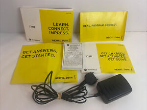 MOTOROLA Manual User Guide for i710 Cell Phone NEXTEL, WITH CHARGER
