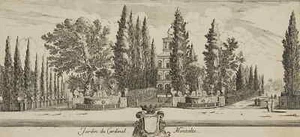 COLLIGNON (*1610) nach SILVESTRE (*1621), Garten des Cardinal Montalto, Rad. - Bild 1 von 4