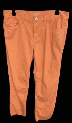 Pantalones de novio Ann Taylor Loft para mujer - talla 28/6 - melocotón Foto 1 de 4