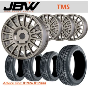 18" JBW TMS G/M GREY ALLOY WHEELS+TYRES TO SUIT FORD TRANSIT CUSTOM (SET 4) - Picture 1 of 1