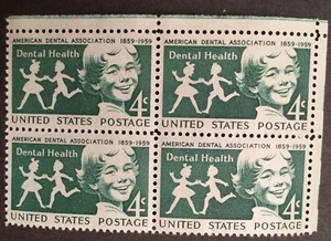 Scott 1135 Dental Health Mint NH US 4c Stamp MNH 1959 - Picture 1 of 1