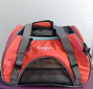 Bergan Comfort Carrier Bag Small Pets Dog Cat Coral 15 x 7 x 10 - Picture 1 of 8