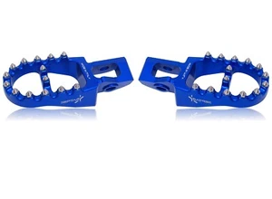 PEDANE MAGGIORATE KTM HUSQVARNA 125 150 250 300 350 450 500 2016-2022 BLU - Picture 1 of 3