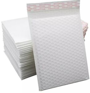 POLY BUBBLE MAILERS SHIPPING MAILING PADDED BAGS ENVELOPES WHITE SMALL SIZE
