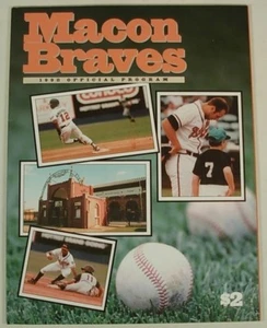 MACON ATLANTA BRAVES 1998 PROGRAM ROSTER LUIS RIVERA - Picture 1 of 4