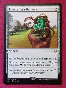 Magic The Gathering COMMANDER 2020 C20 LIFECRAFTER'S BESTIARY artifact card MTG - Foto 1 di 2
