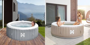 NEU Luxus Outdoor Whirlpool Hot Tub mit Heizung für 6 Personen Spa Pool Wellness - Bild 1 von 31