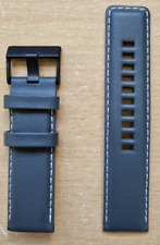 Hirsch Calf Leather S-SY1 Watch Strap 24 mm SLG2 SCRATCH RESISTANT Grey