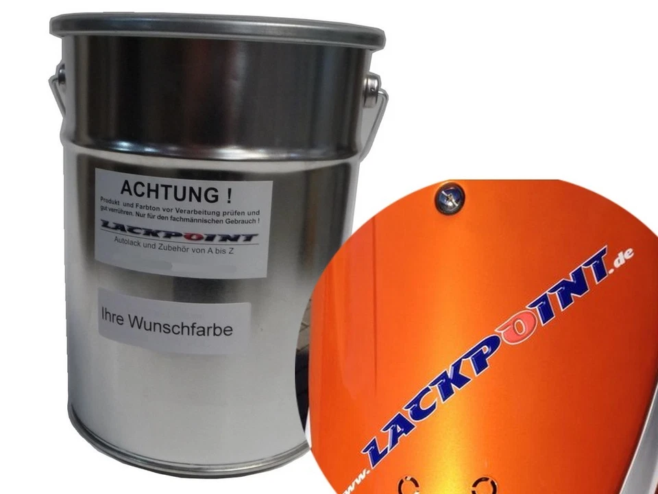 3 Liter Spritzfertig Wasserbasislack New Goldorange 2 Metallic Autolack neu ! - Bild 1 von 1