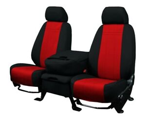 CalTrend Red Neosupreme Rear  Seat Covers for 2003-2007 Ford F-250-450