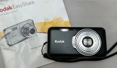 Kodak EasyShare V1003 Compact Digital Camera Black - Image 1 of 4