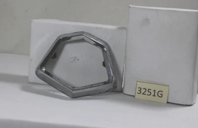 1955 DODGE CORONET CHROME MEDALLION BEZEL FRONT HOOD - Image 1 of 4