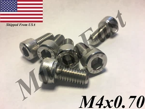 M4x0.7 Socket Head Cap Screw 8mm-40mm Stainless Steel 18-8 A2 ISO: 4762 DIN:912 - Picture 1 of 23