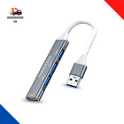 HUB 4 Ports USB, Aluminium Multi Hub USB Vers 4 Ports USB 3.0 5Gbps Adaptateur