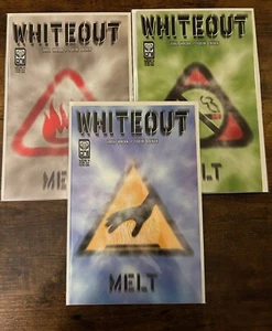 Near Complete Set Whiteout: Melt #1 2 3 Oni Press Comics (1999) Rucka Lieber - Picture 1 of 4