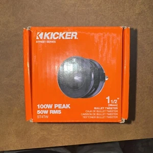 Kicker 49ST4TW 1.5" Aluminum Dome Bullet Tweeter, Single - Picture 1 of 2